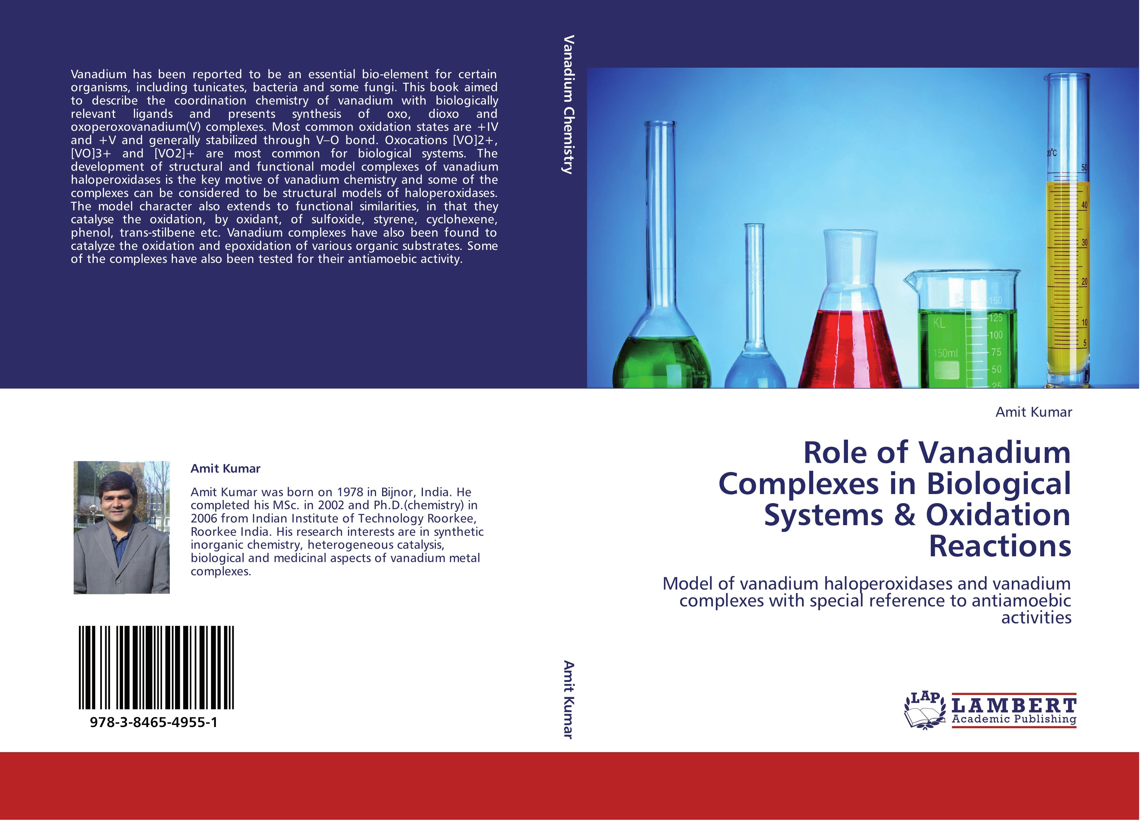 Vorderes Coverbild Role of Vanadium Complexes in Biological Systems & Oxidation Reactions