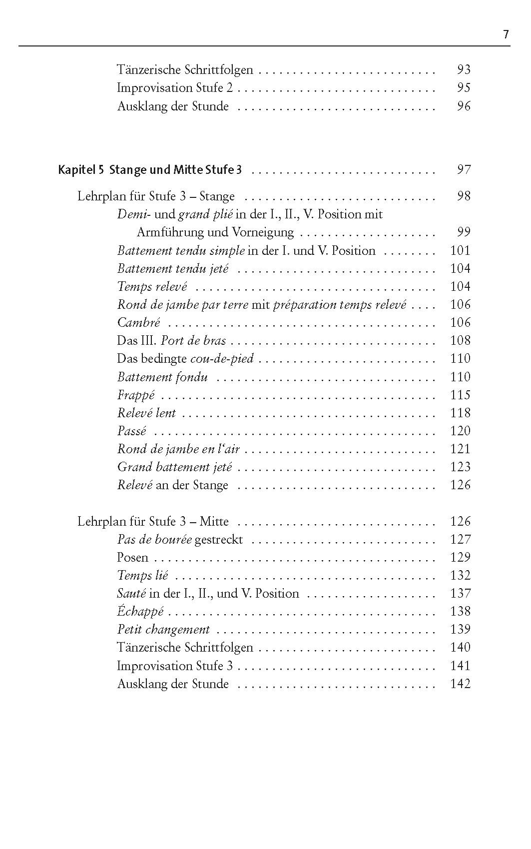 Beispielinhalt (Bild) Kinderballett