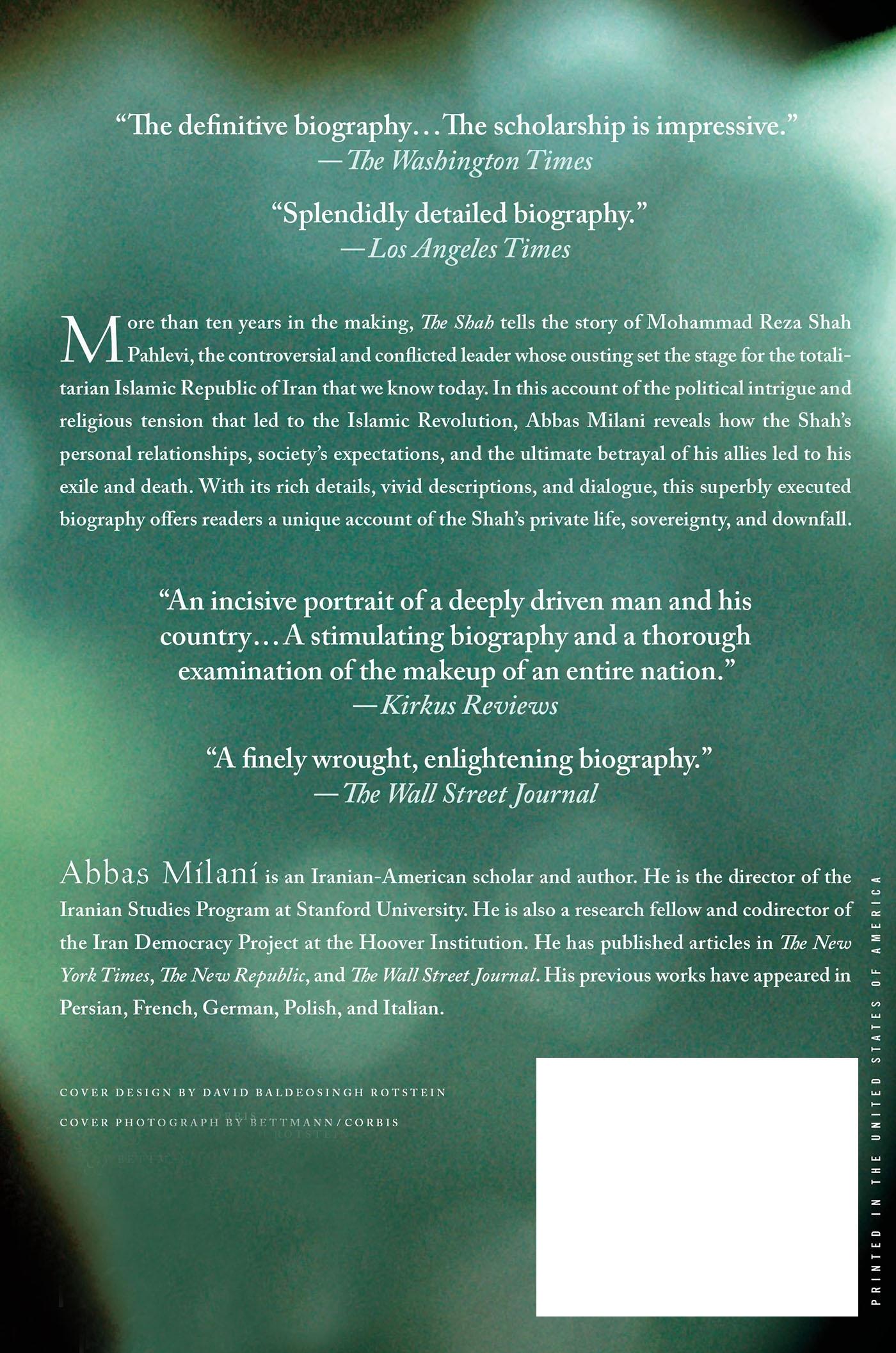 Rückseitencover The Shah