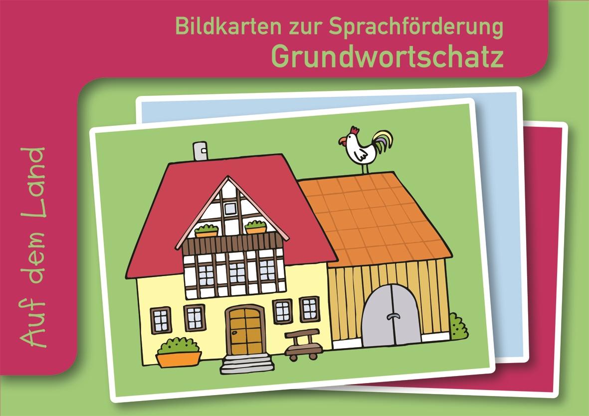 Vorderes Coverbild Bildkarten zur Sprachförderung: Grundwortschatz: Auf dem Land