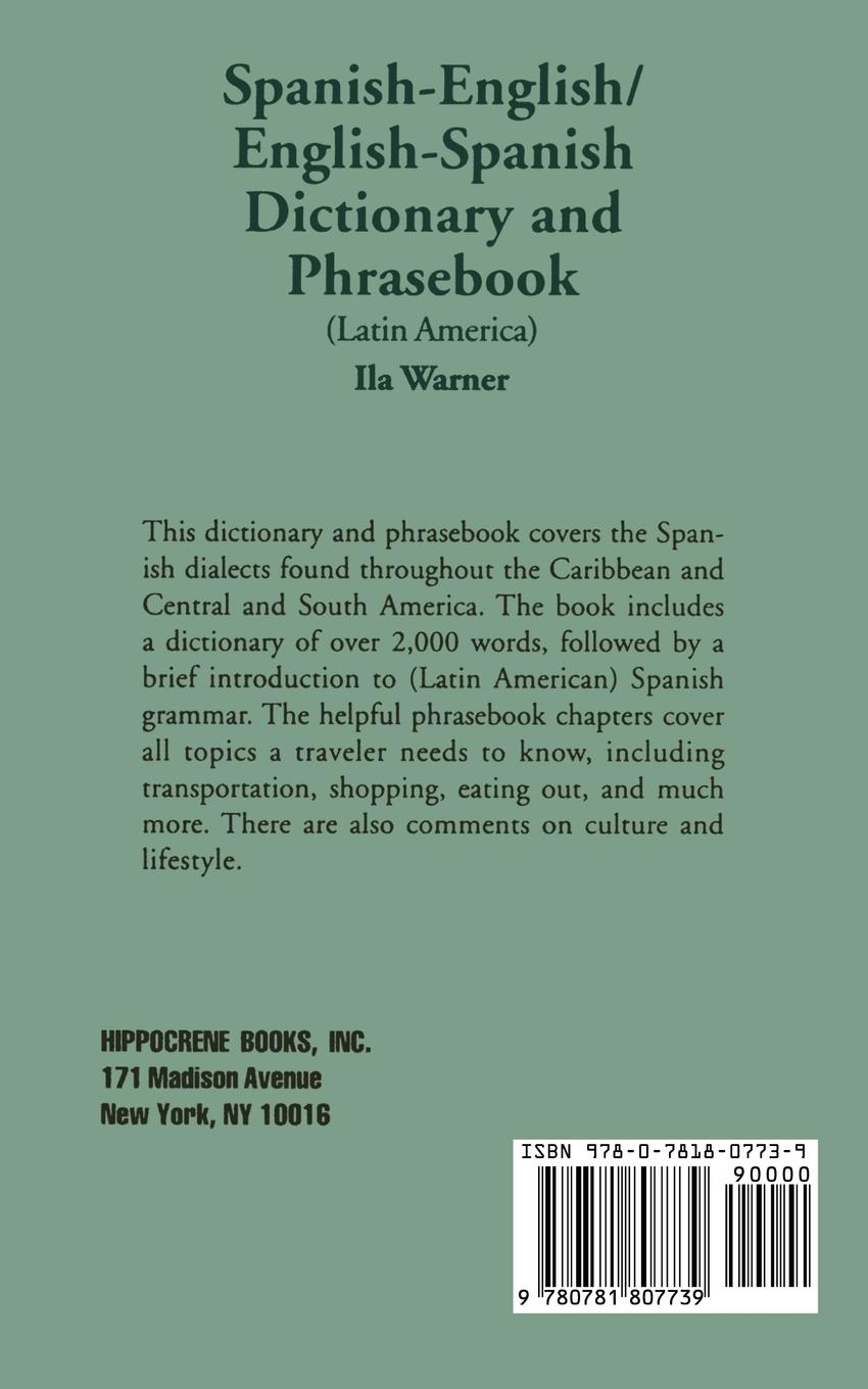 Rückseitencover Spanish-English/English-Spanish (Latin America) Dictionary & Phrasebook