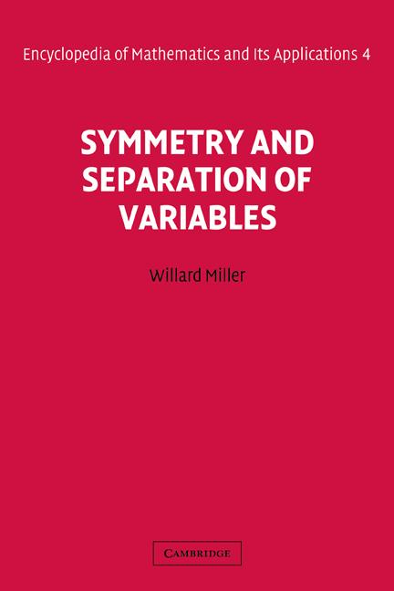 Vorderes Coverbild Symmetry and Separation of Variables