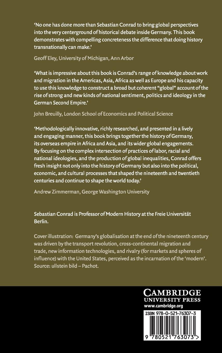 Rückseitencover Globalisation and the Nation in Imperial             Germany