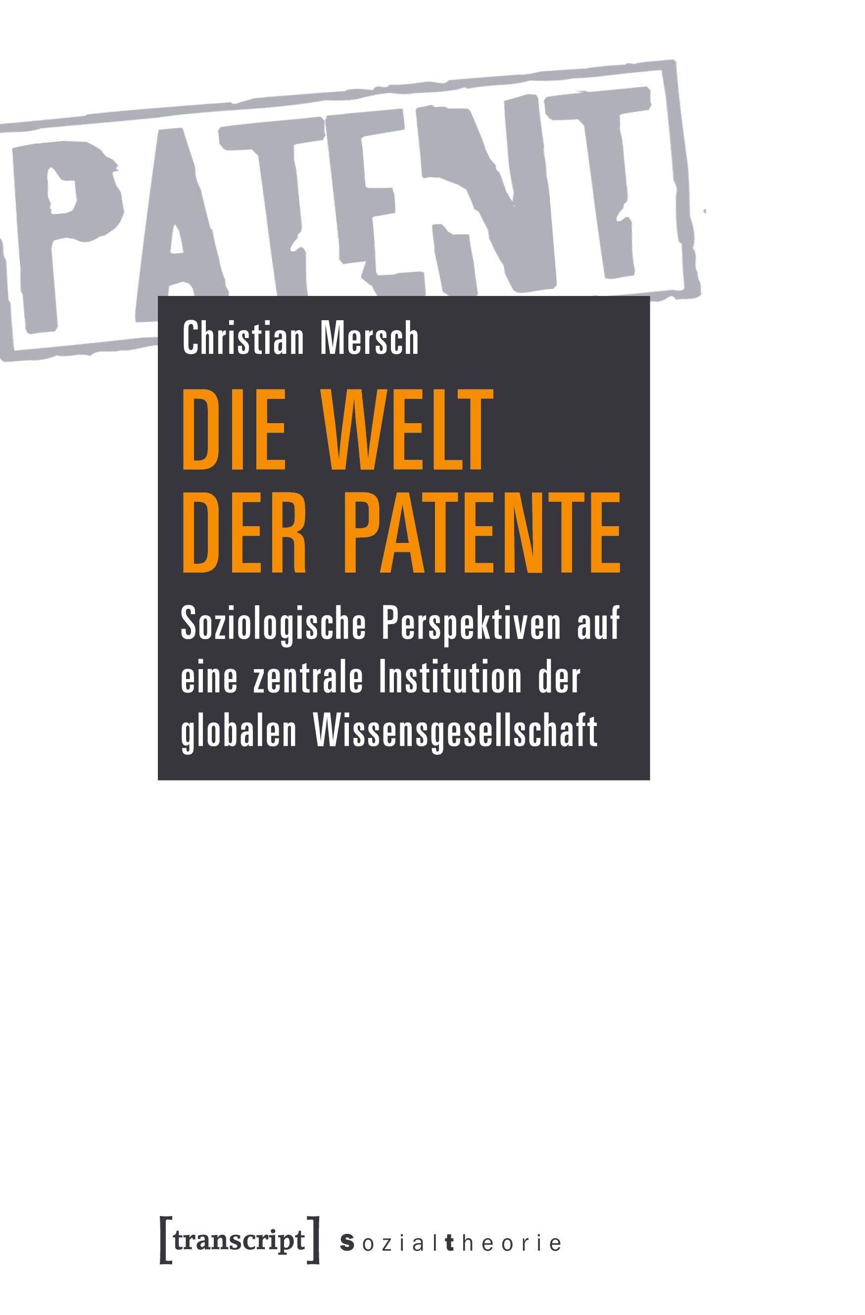 Vorderes Coverbild Die Welt der Patente