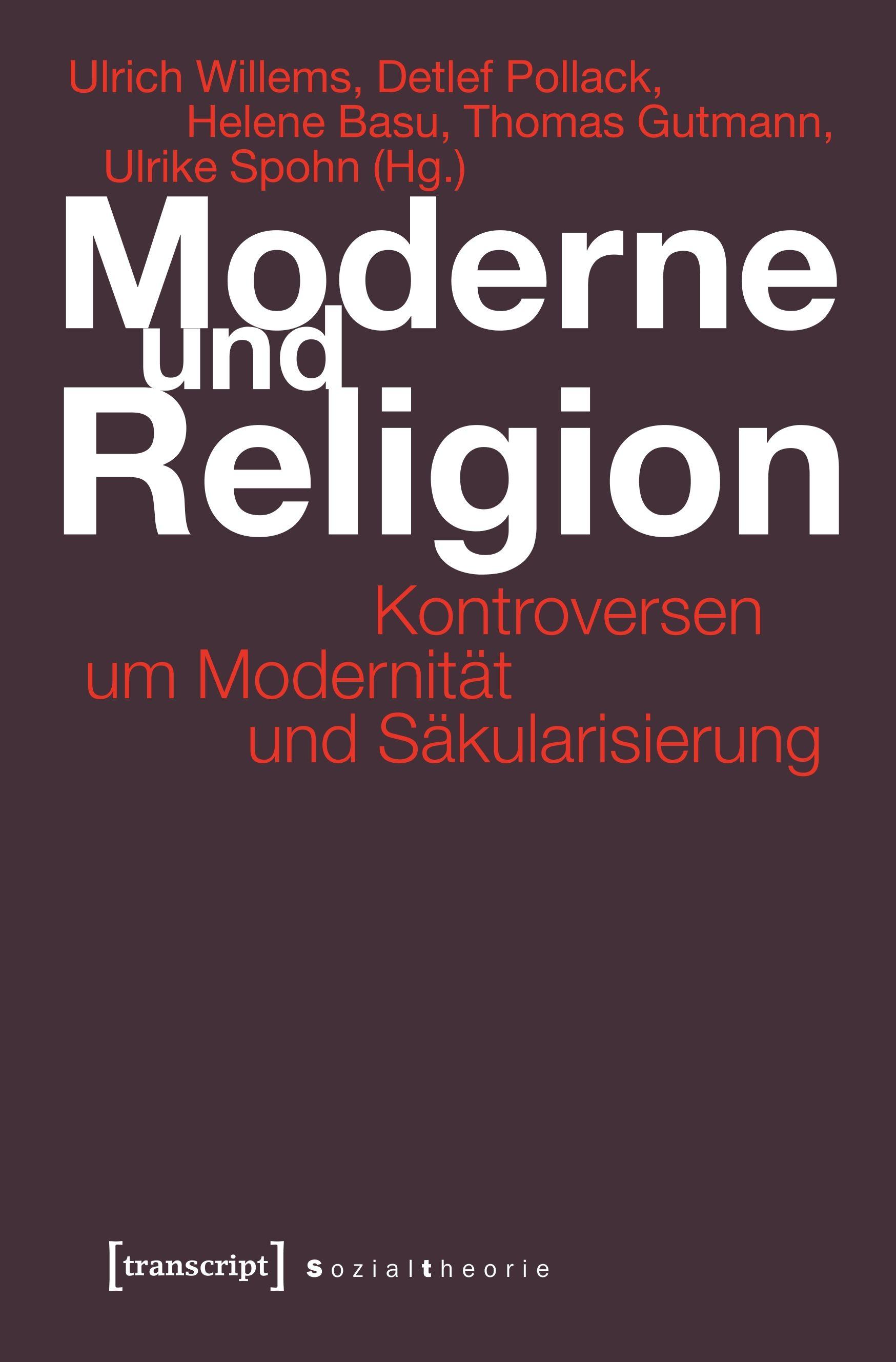 Vorderes Coverbild Moderne und Religion