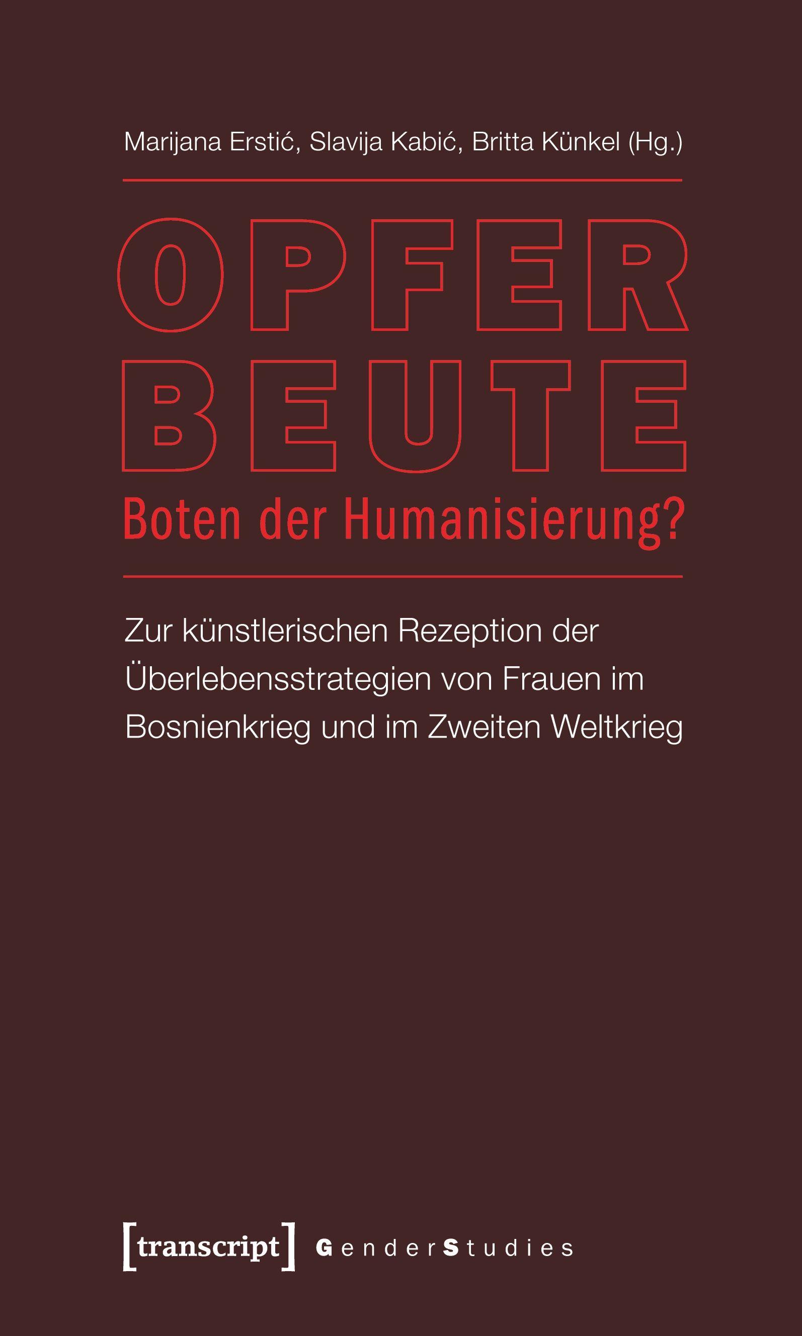 Vorderes Coverbild Opfer - Beute - Boten der Humanisierung?