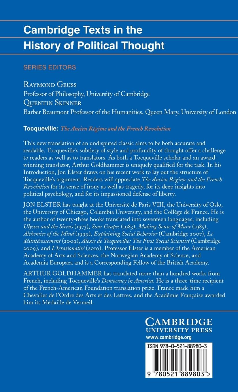 Rückseitencover Tocqueville