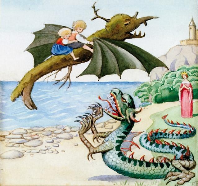 Beispielinhalt (Bild) Drachenflug ins Märchenland