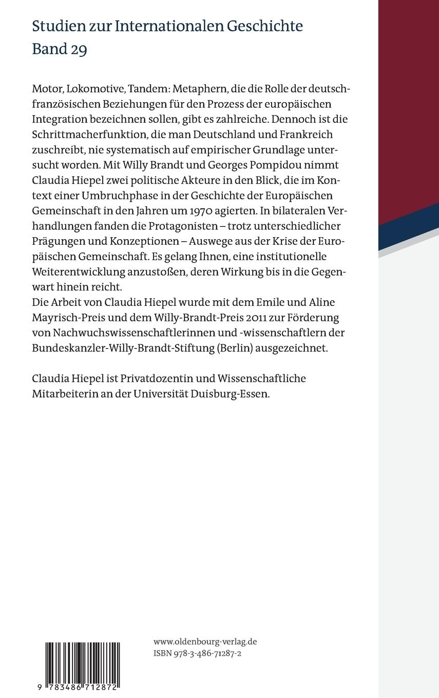 Rückseitencover Willy Brandt und Georges Pompidou