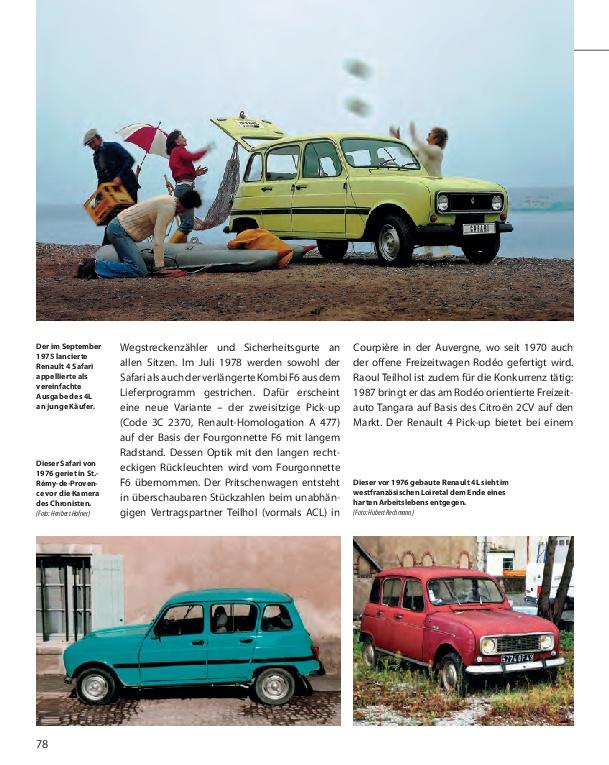 Beispielinhalt (Bild) Renault R4 / Alle Modelle von 1961 bis 1992