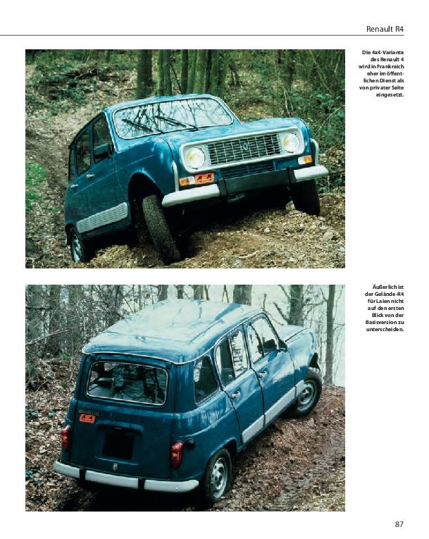 Beispielinhalt (Bild) Renault R4 / Alle Modelle von 1961 bis 1992