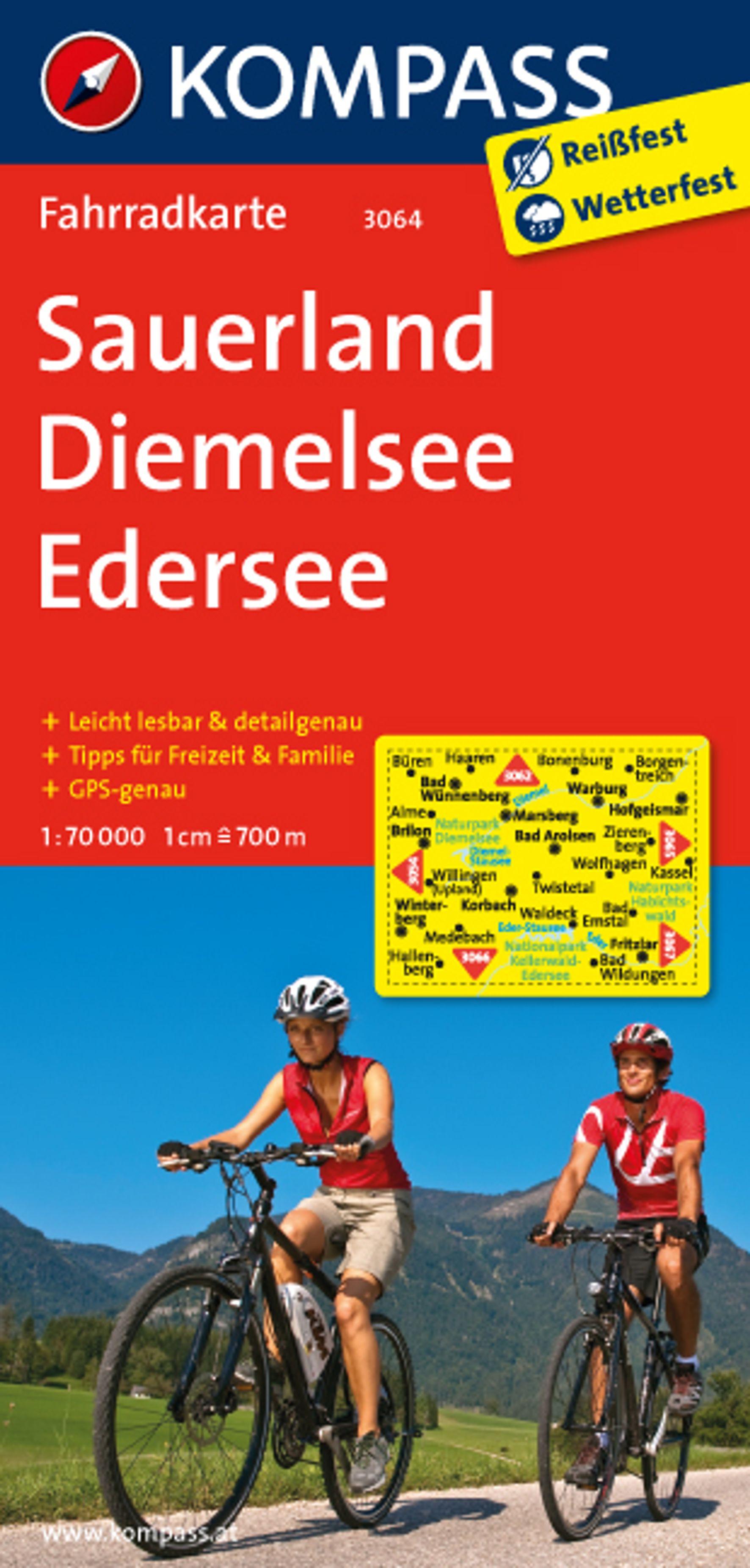 Vorderes Coverbild Sauerland - Diemelsee - Edersee 1 : 70 000