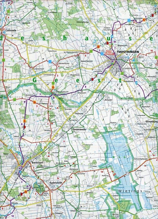 Beispielinhalt (Bild) Wildeshauser Geest - Vechta - Cloppenburg 1 : 70 000