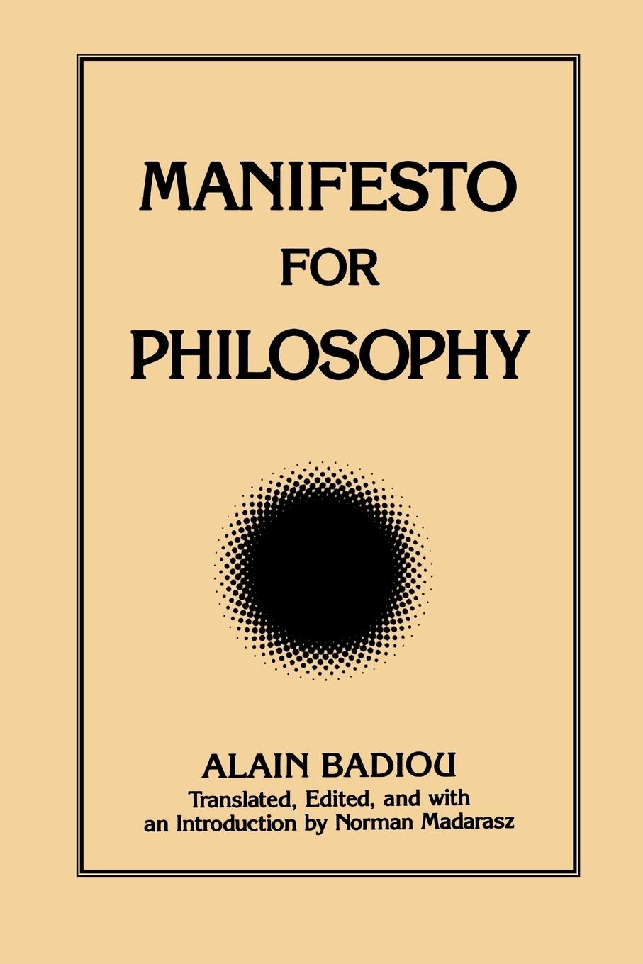 Vorderes Coverbild Manifesto for Philosophy