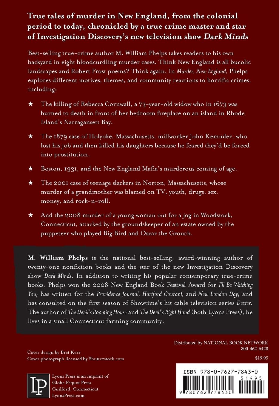 Rückseitencover Murder, New England