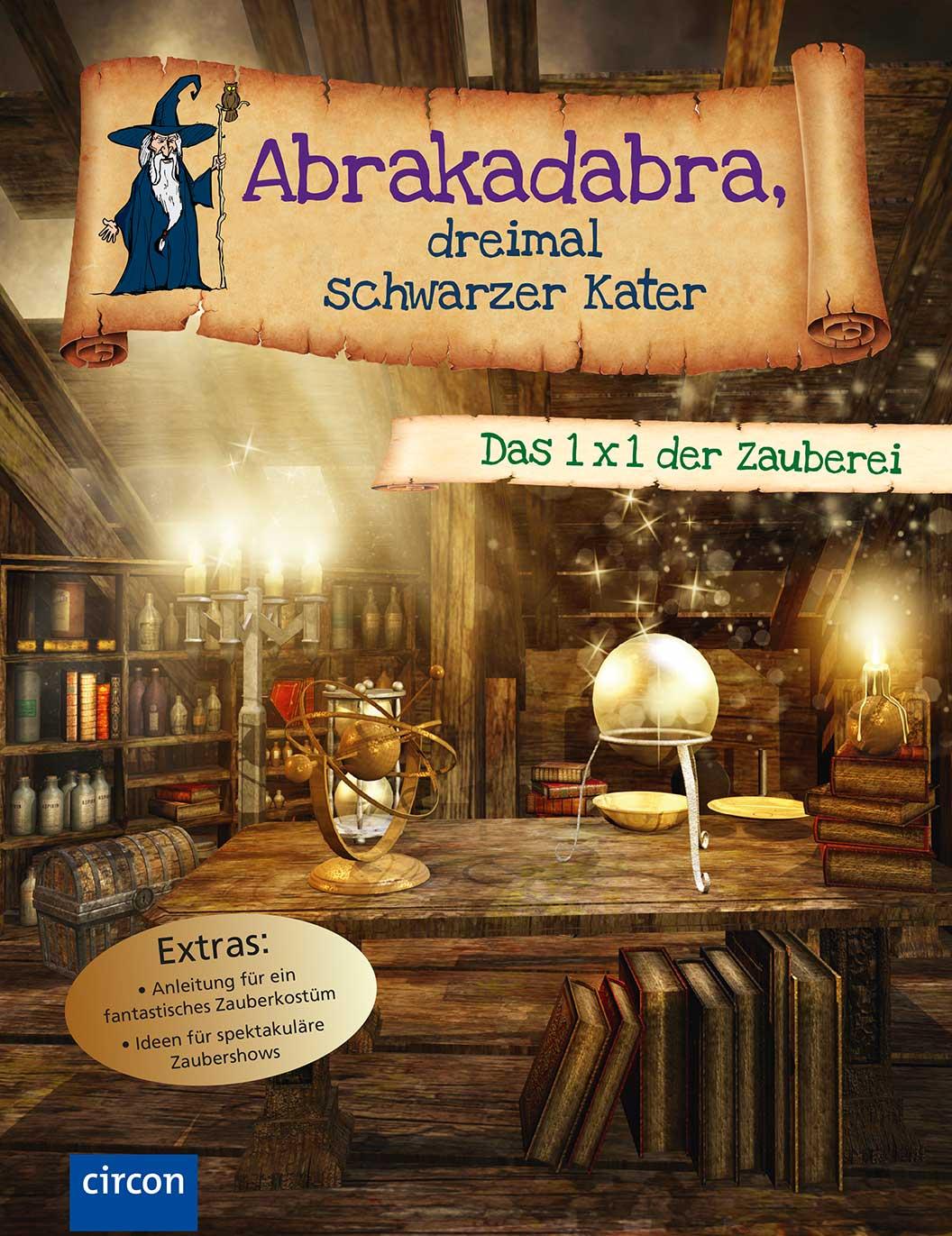 Vorderes Coverbild Abrakadabra, dreimal schwarzer Kater