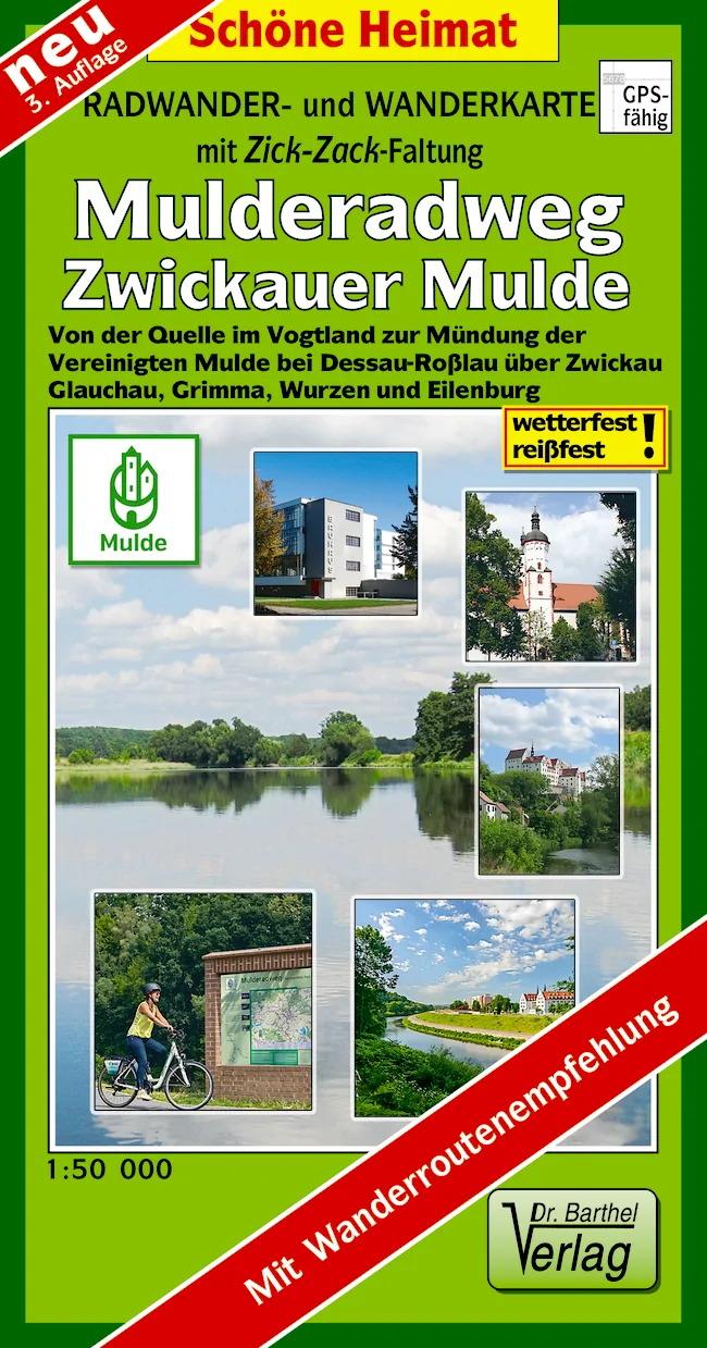 Vorderes Coverbild Mulderadweg (Zwickauer Mulde) Radwander- und Wanderkarte 1 : 50 000
