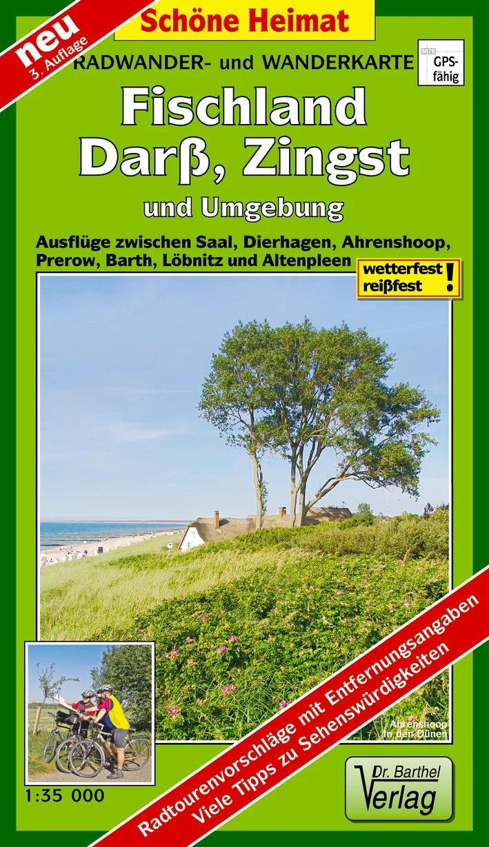 Vorderes Coverbild Fischland, Darß, Zingst und Umgebung Radwander- und Wanderkarte 1 : 35 000