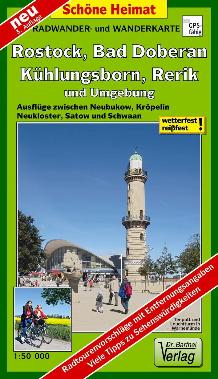 Vorderes Coverbild Hansestadt Rostock, Kühlungsborn, Bad Doberan, Rerik und Umgebung 1 : 50 000