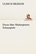Vorderes Coverbild Etwas über Shakespeares Schauspiele