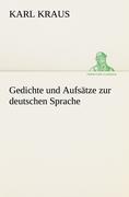 Vorderes Coverbild Gedichte und Aufsätze zur deutschen Sprache