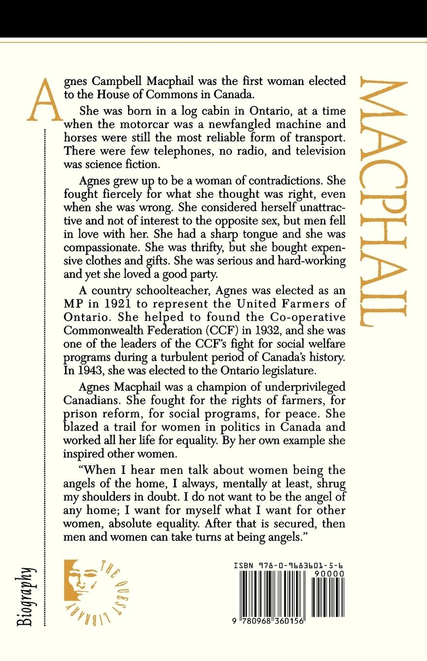 Rückseitencover Agnes MacPhail