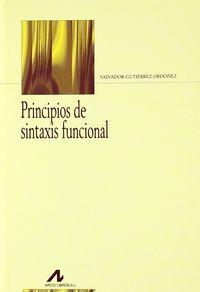 Vorderes Coverbild Principios de sintaxis funcional