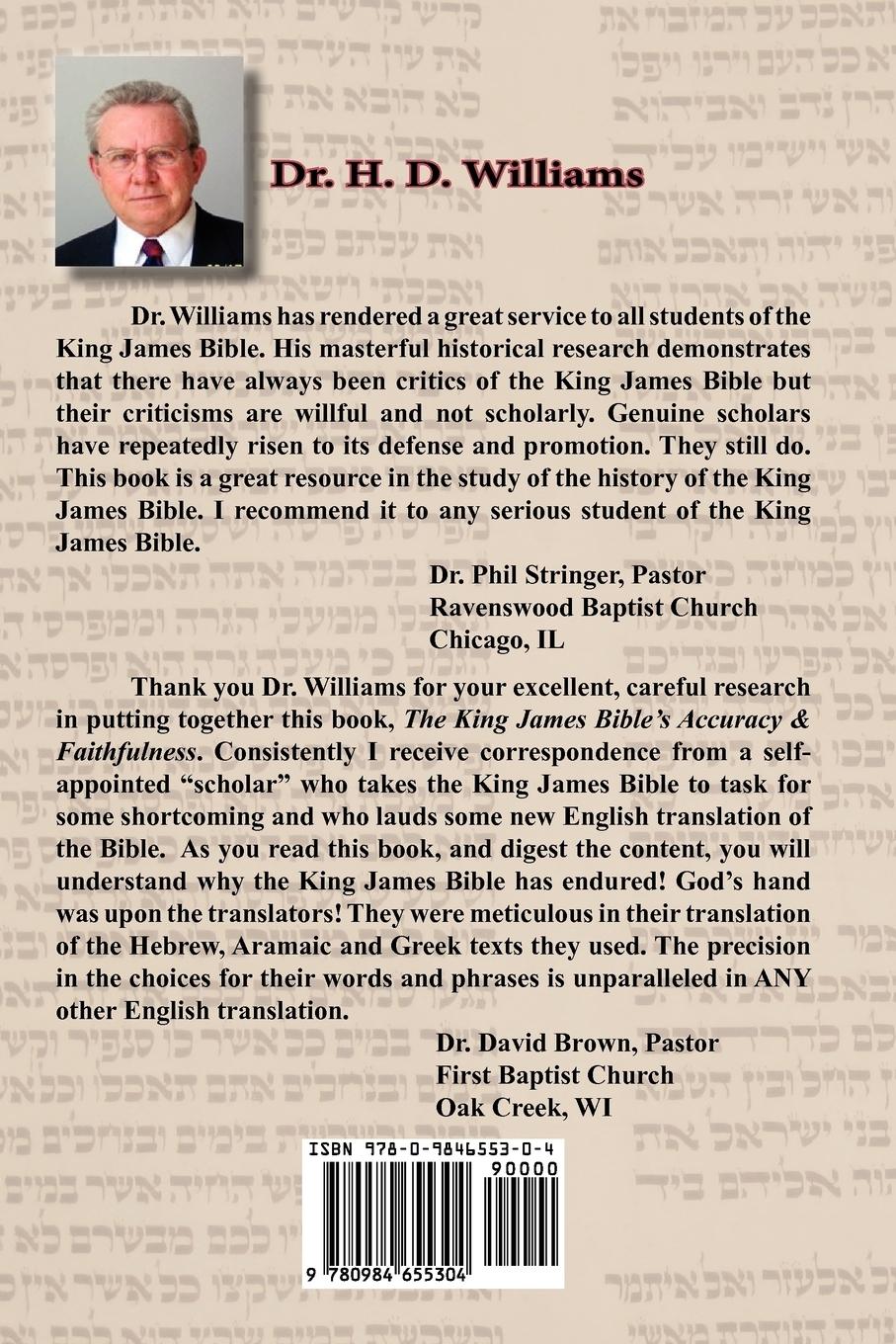 Rückseitencover The King James Bible's Accuracy & Faithfulness