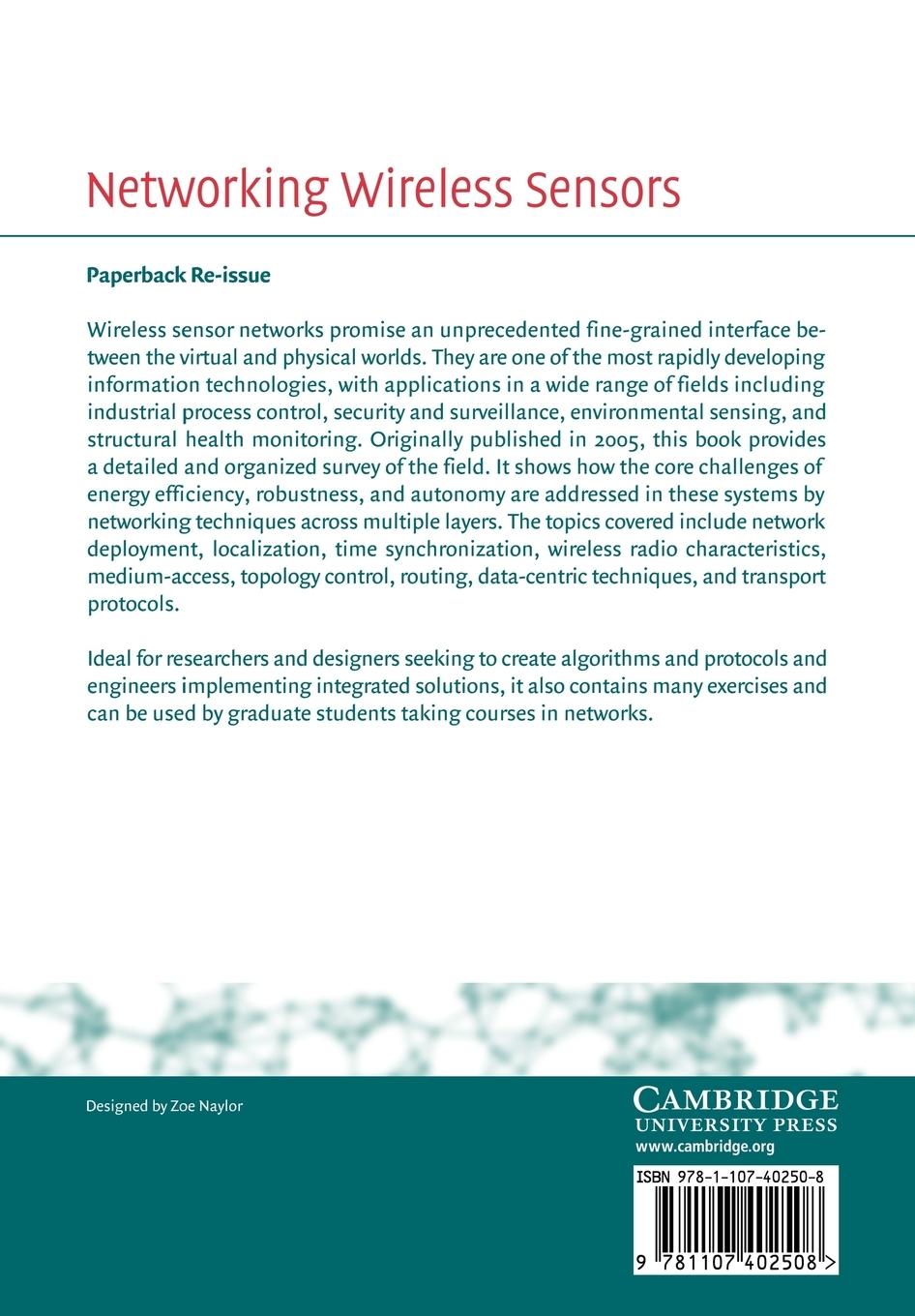 Rückseitencover Networking Wireless Sensors