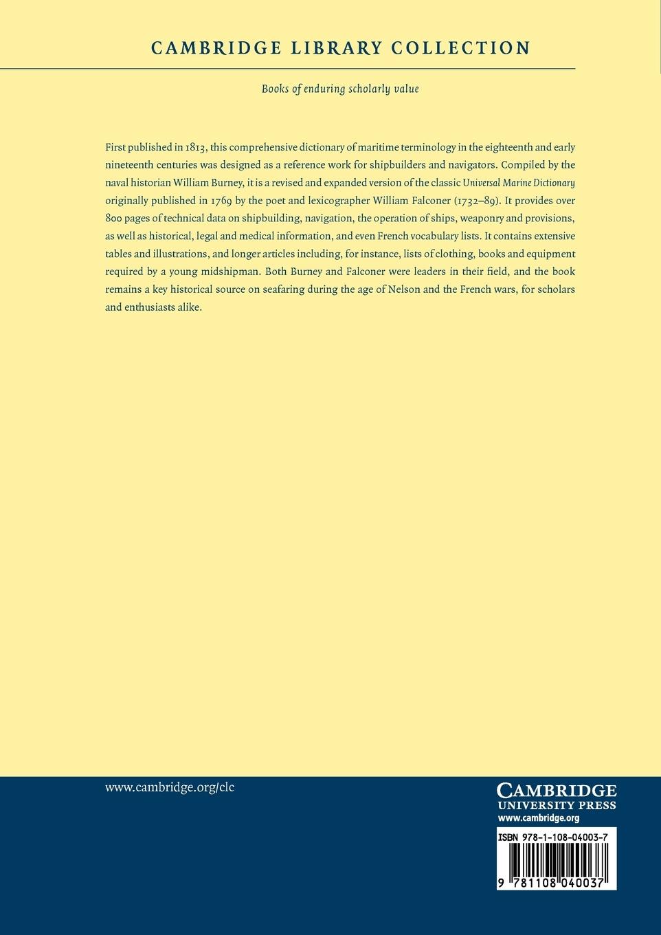 Rückseitencover A New Universal Dictionary of the Marine