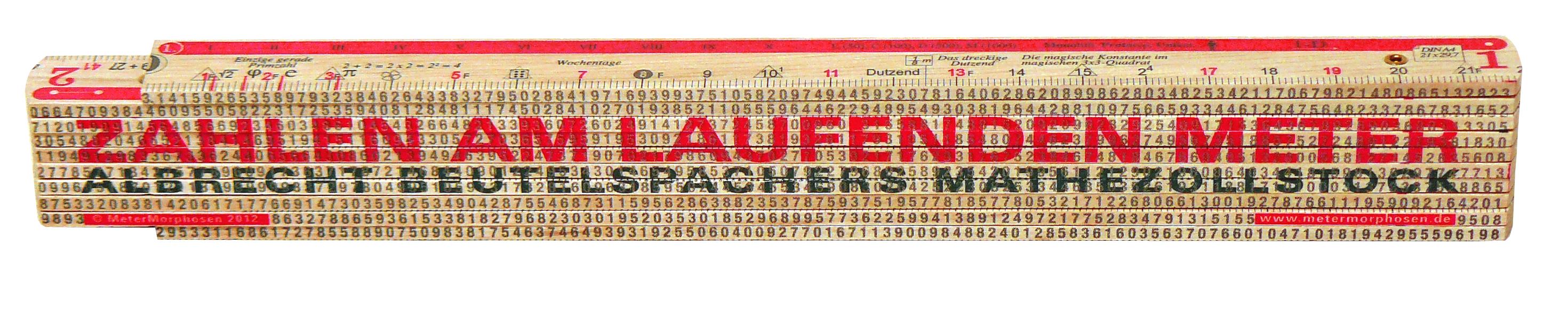 Vorderes Coverbild Der Mathezollstock