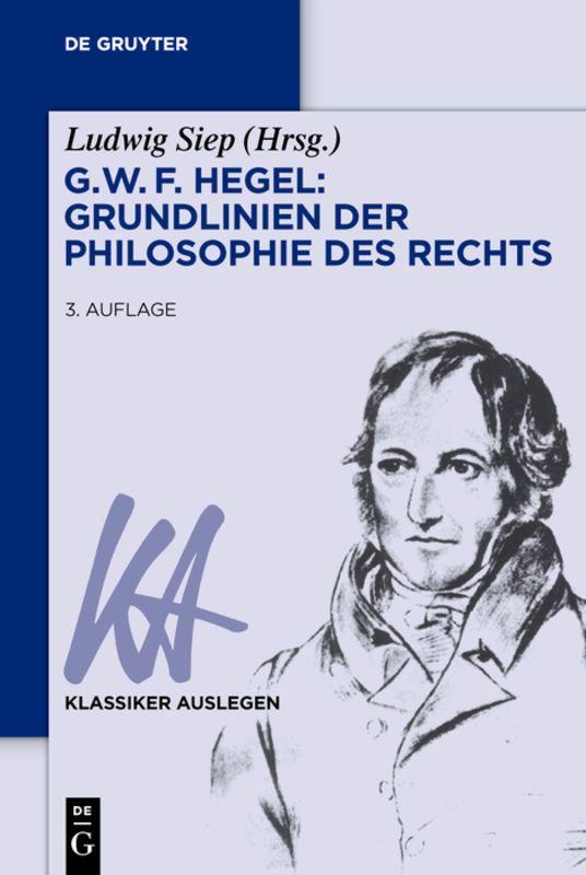 Vorderes Coverbild G. W. F. Hegel - Grundlinien der Philosophie des Rechts