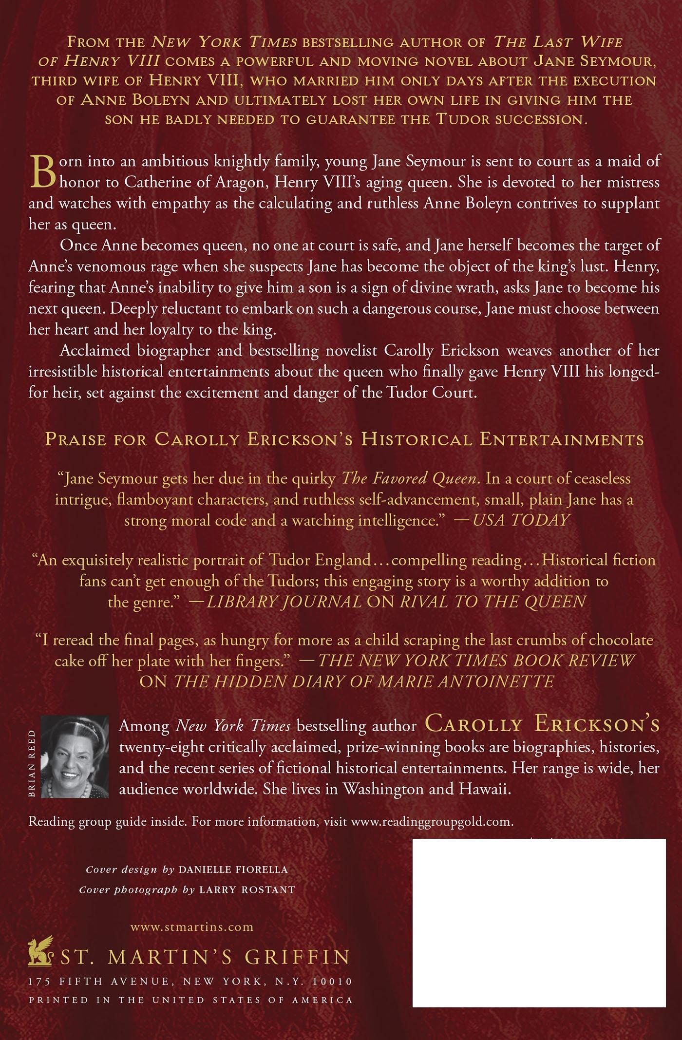 Rückseitencover FAVORED QUEEN