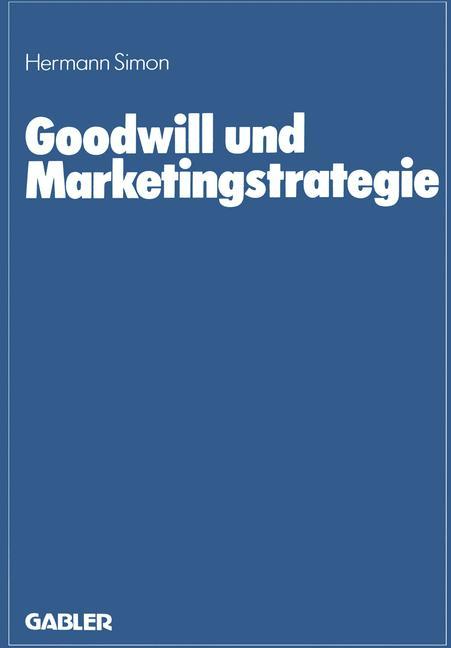 Vorderes Coverbild Goodwill und Marketingstrategie