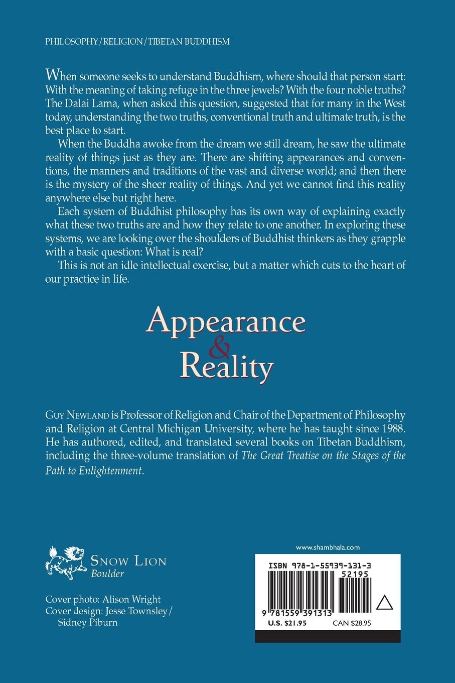 Rückseitencover Appearance and Reality