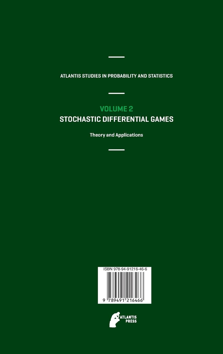 Rückseitencover Stochastic Differential Games. Theory and Applications