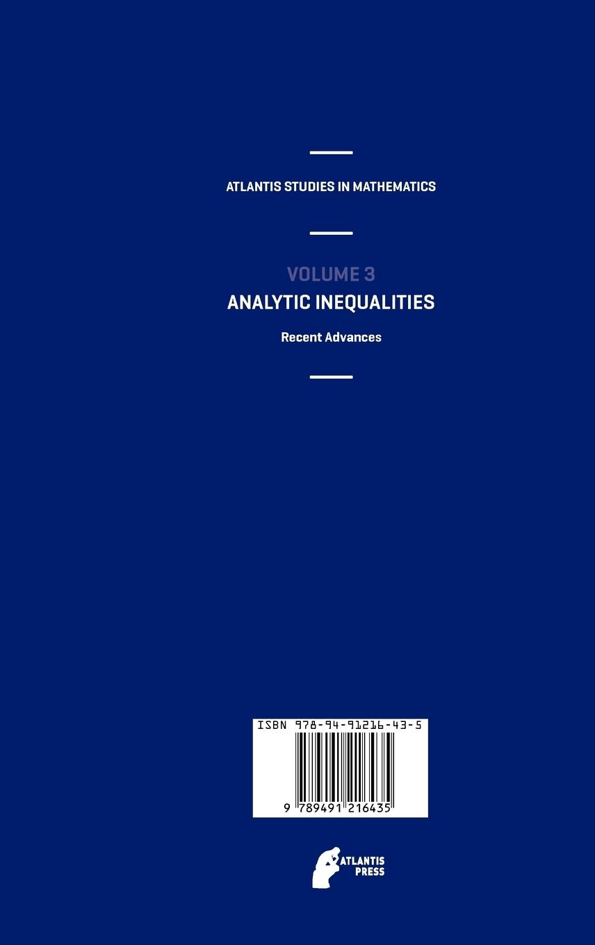 Rückseitencover Analytic Inequalities