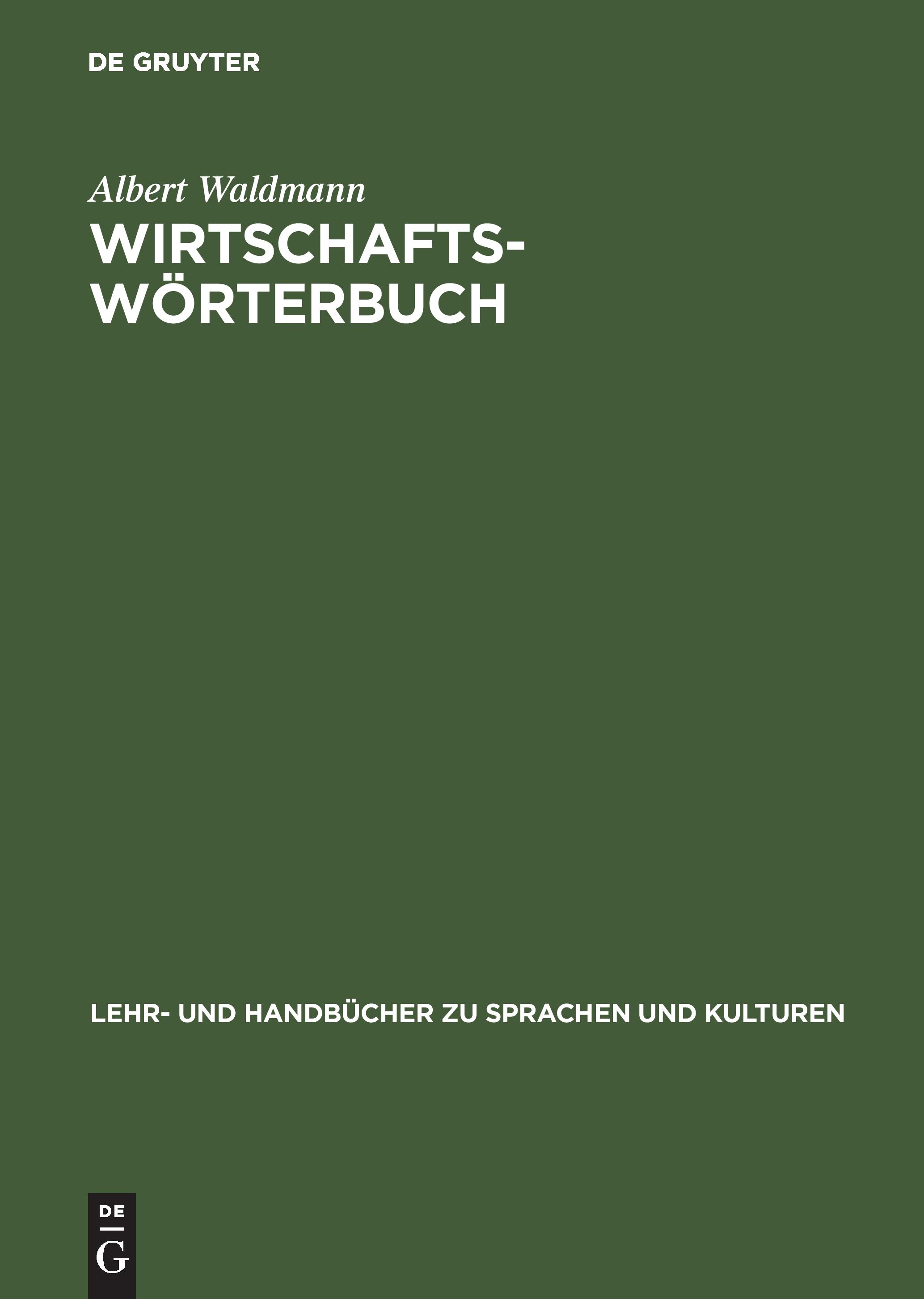 Vorderes Coverbild Wirtschaftswörterbuch