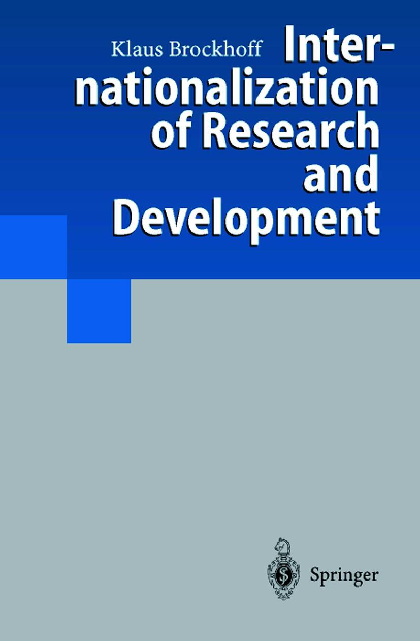 Vorderes Coverbild Internationalization of Research and Development