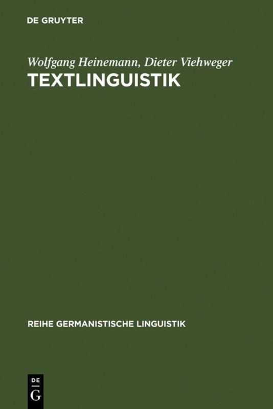 Vorderes Coverbild Textlinguistik