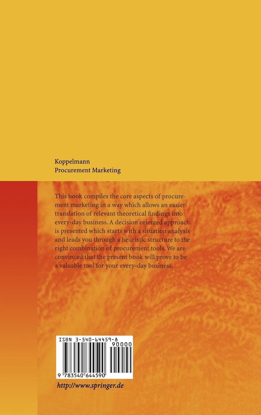 Rückseitencover Procurement Marketing