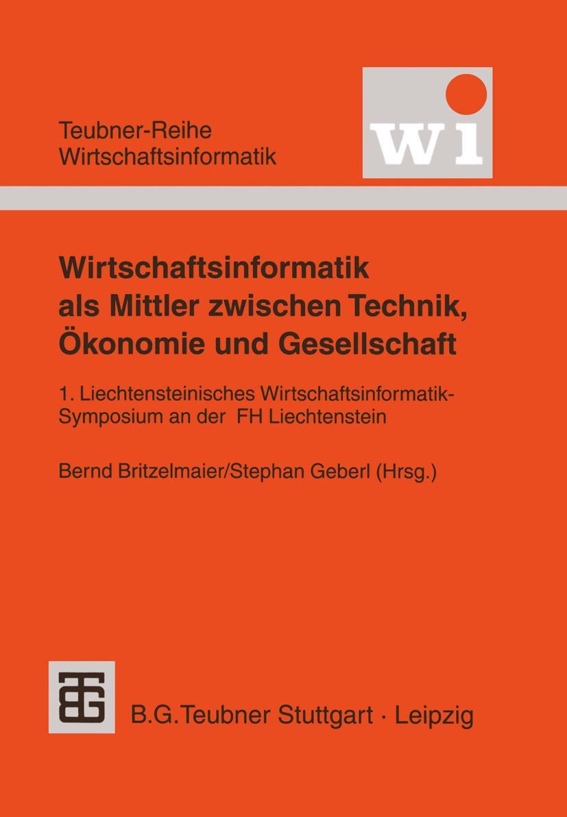 Vorderes Coverbild Wirtschaftsinformatik als Mittler zwischen Technik, Ökonomie und Gesellschaft