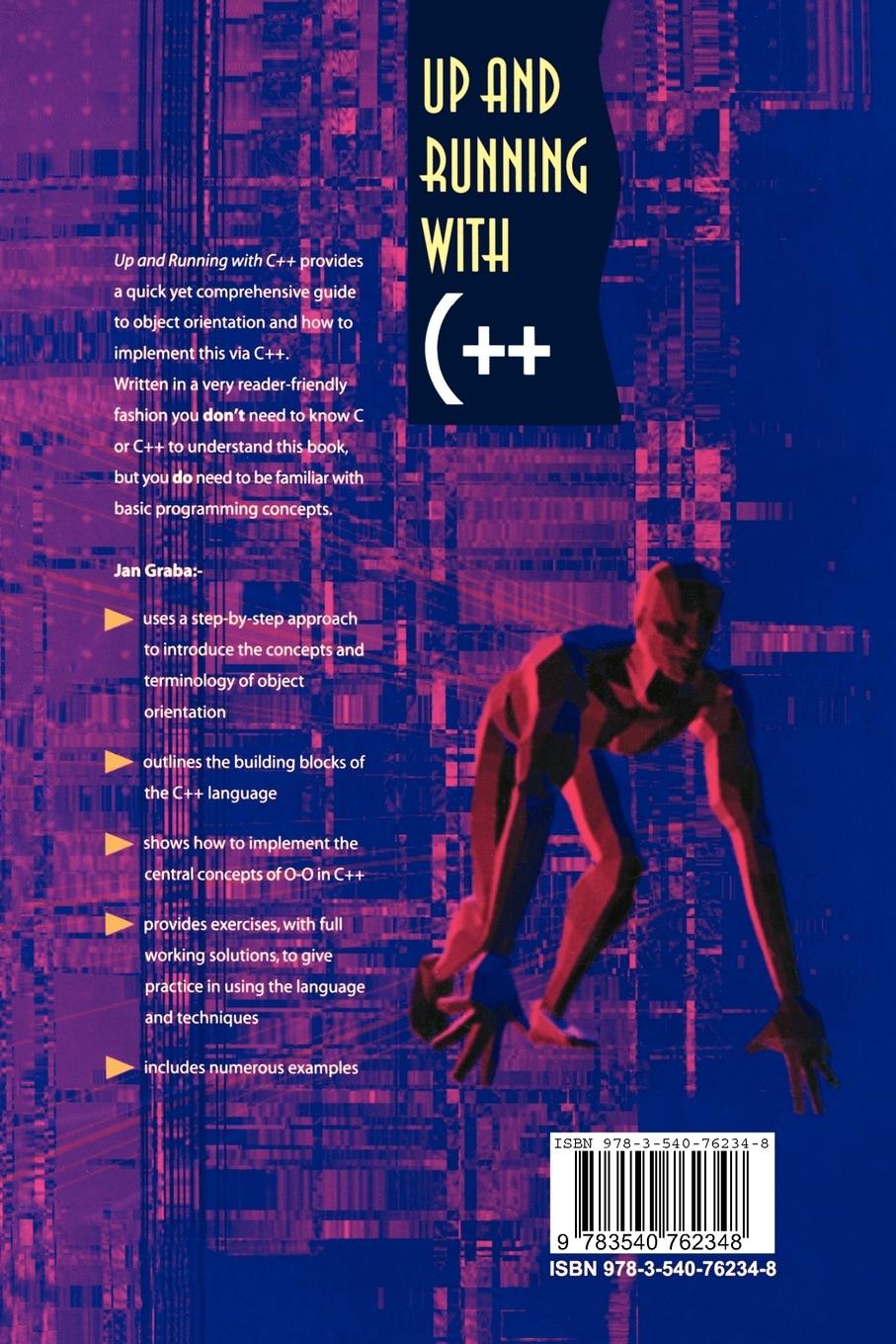 Rückseitencover Up and Running with C++