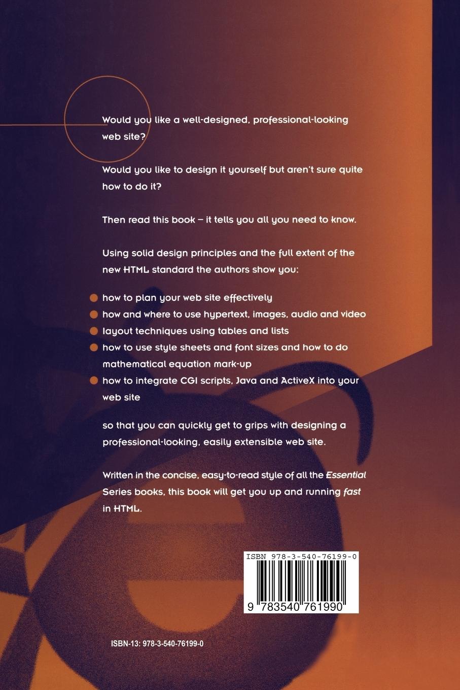 Rückseitencover Essential HTML fast