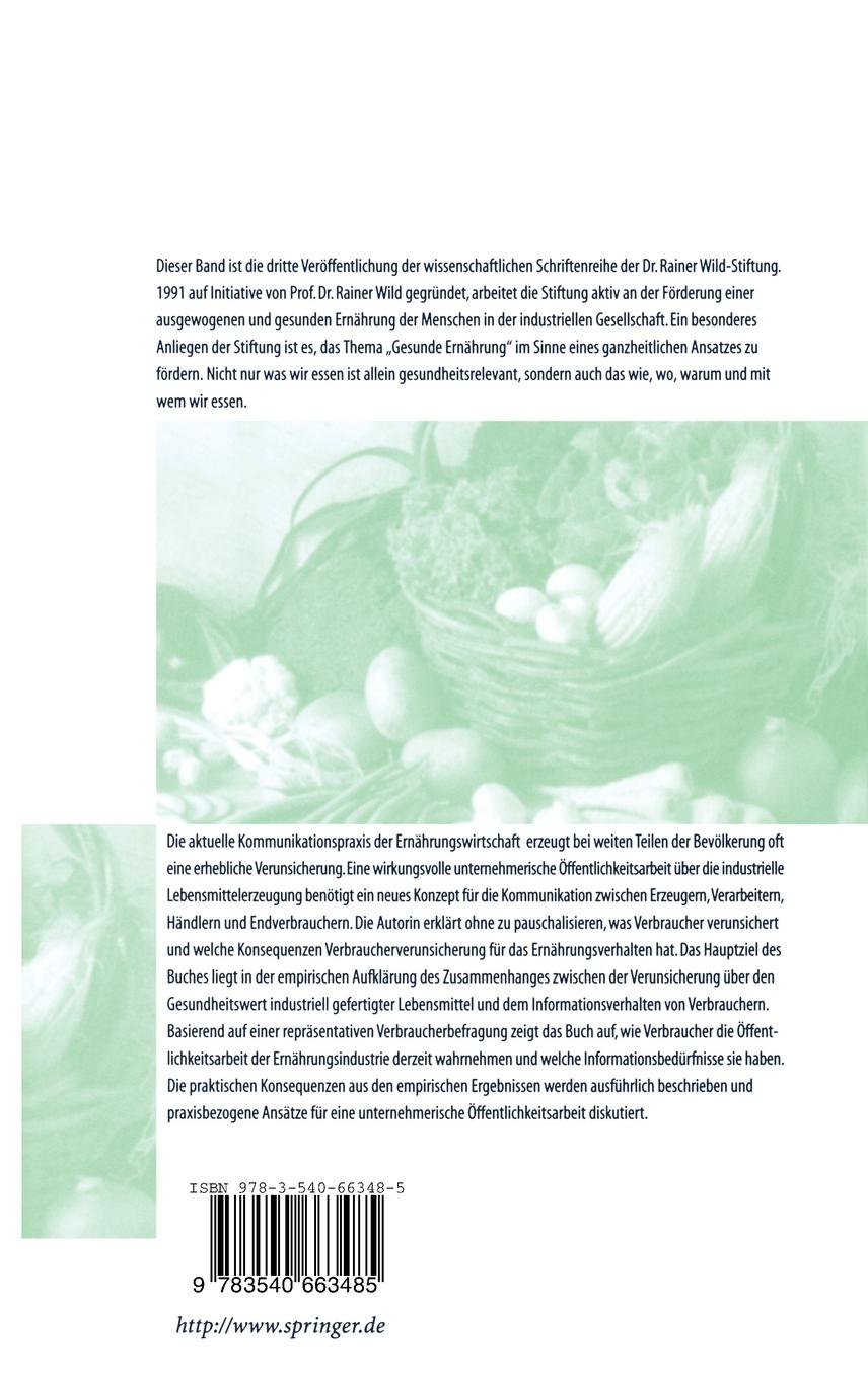 Rückseitencover Der verunsicherte Verbraucher