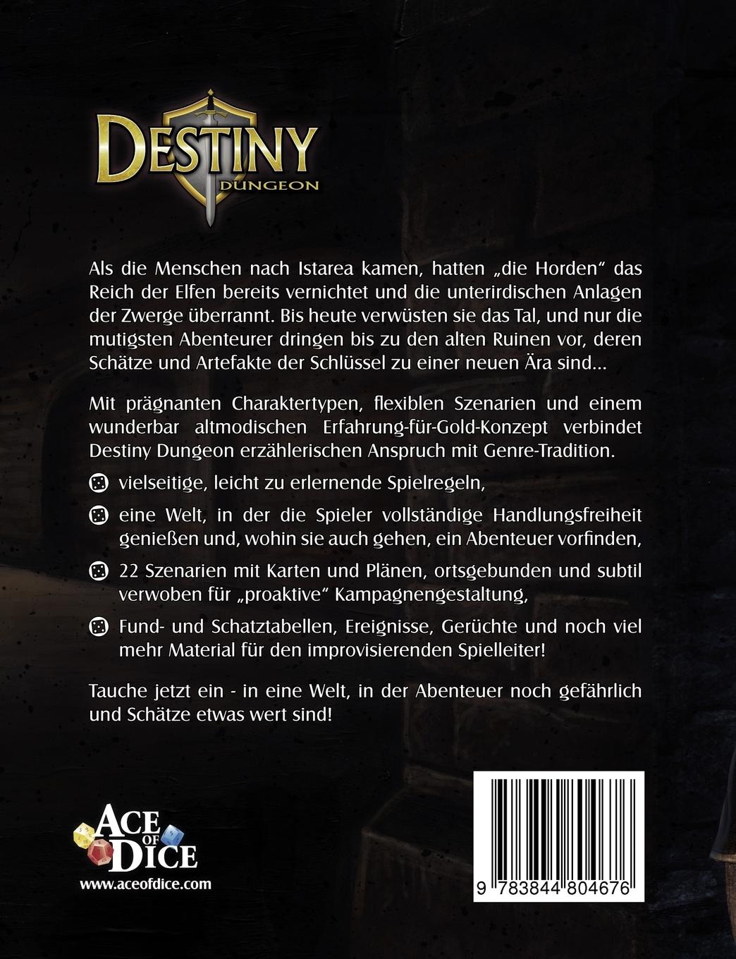Rückseitencover Destiny Dungeon