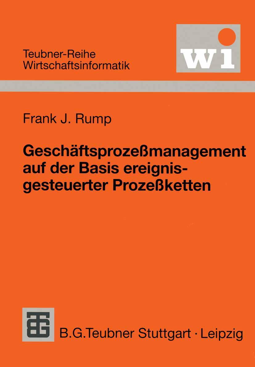 Vorderes Coverbild Geschäftsprozeßmanagement auf der Basis ereignisgesteuerter Prozeßketten