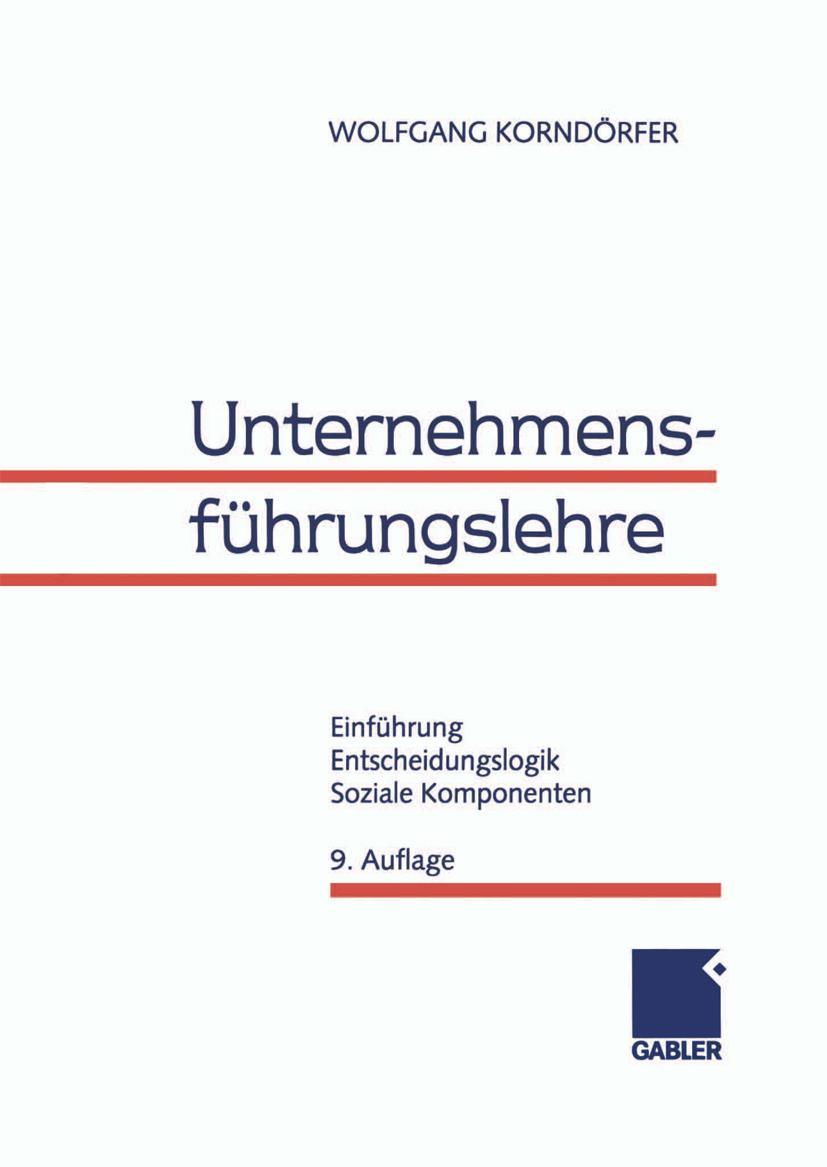 Vorderes Coverbild Unternehmensführungslehre