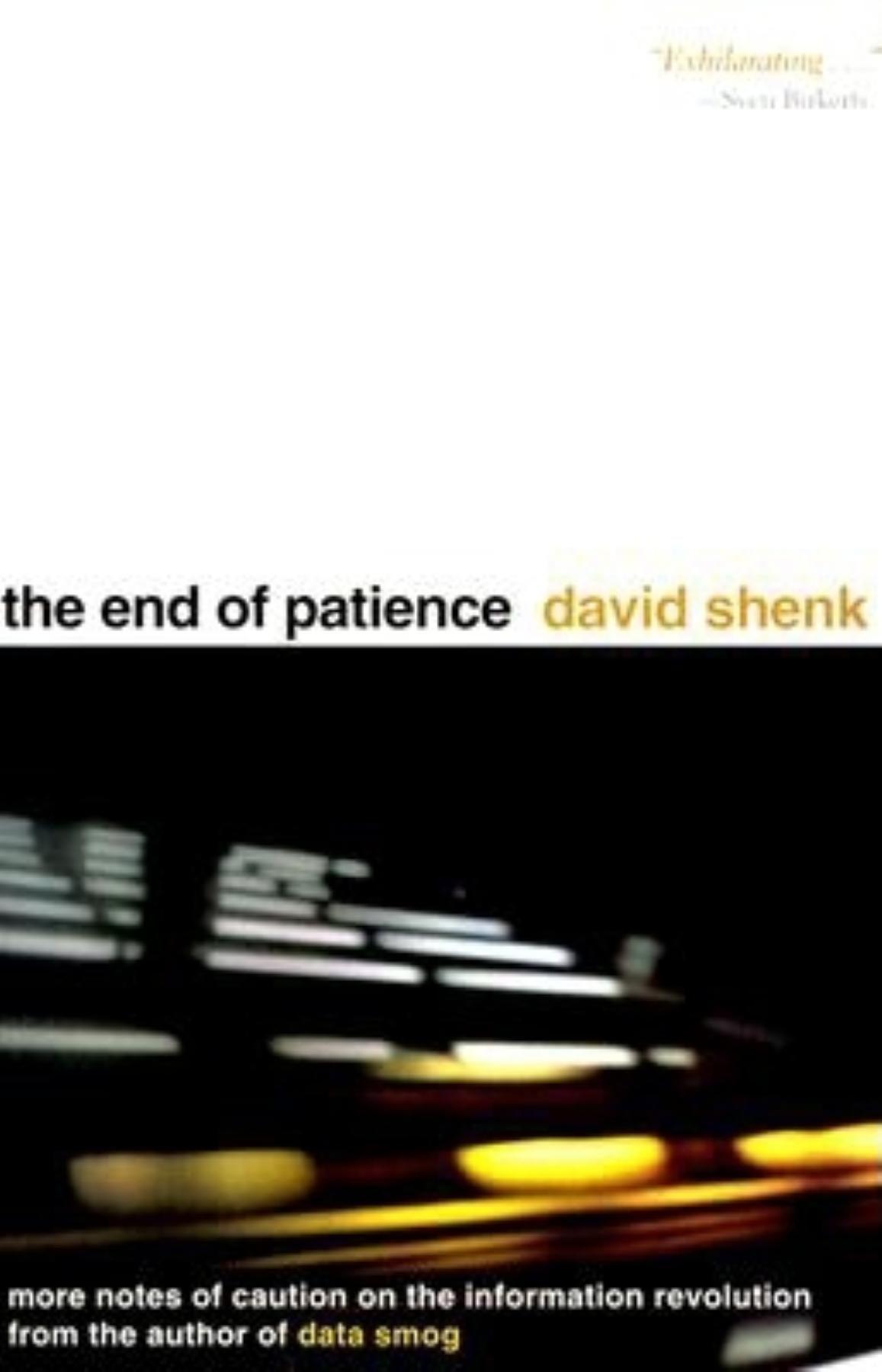 Vorderes Coverbild The End of Patience