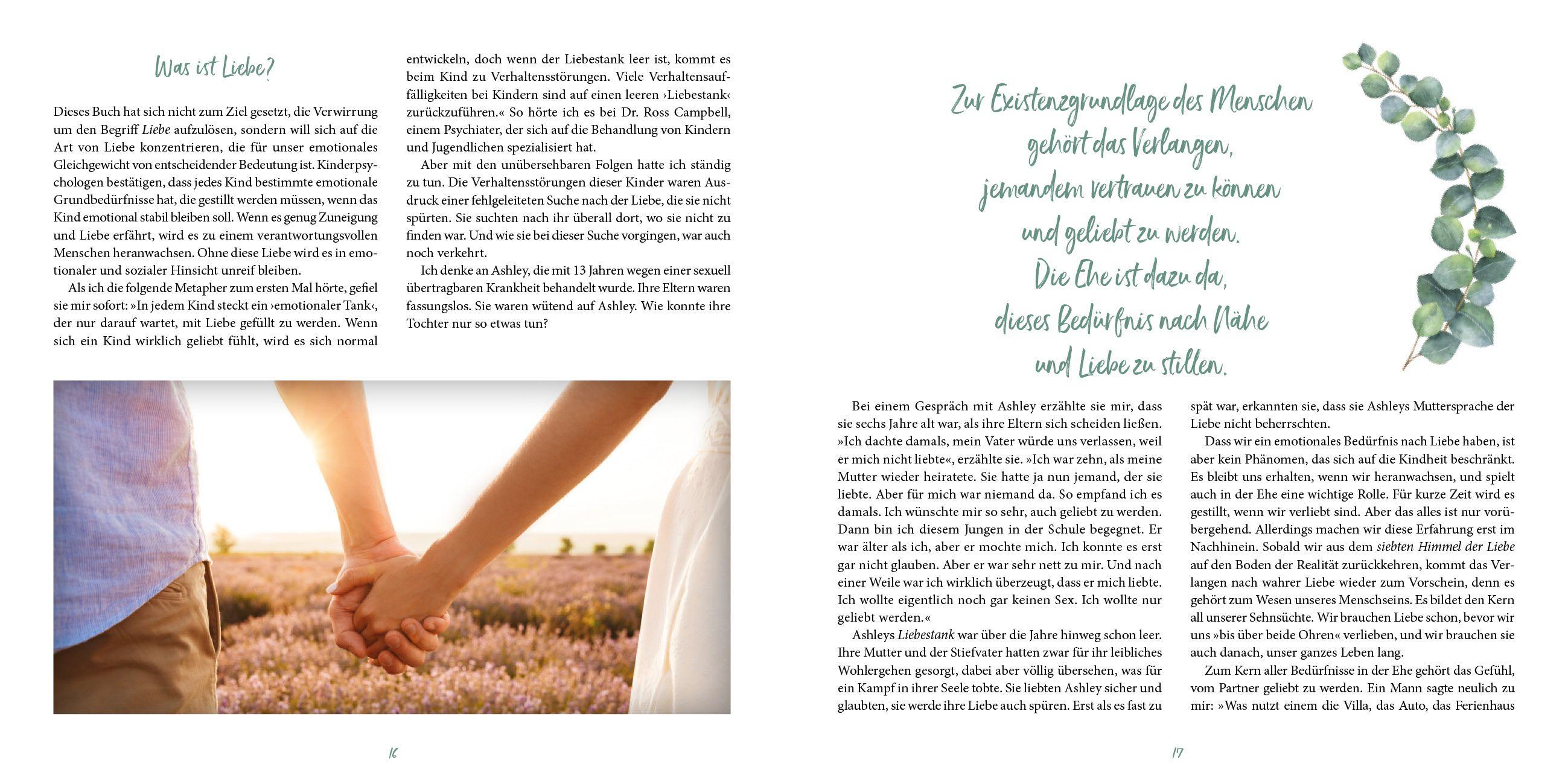 Beispielinhalt (Bild) Die fünf Sprachen der Liebe